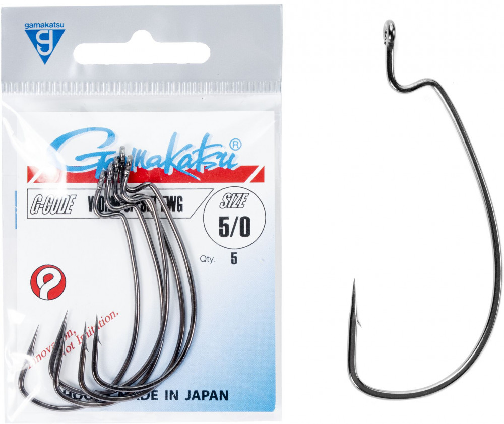 Набор крючков офсетных с колечком Worm OFFSET EWG HOOKS | Gamakatsu