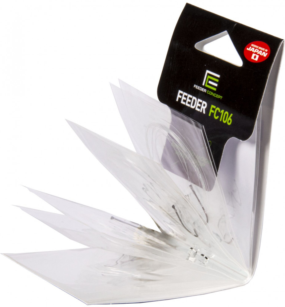 Набор крючков с поводком FC106 | Feeder Concept