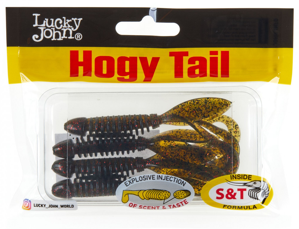 Набор твистеров съедобных искусственных Pro Series Hogy Tail | Lucky John