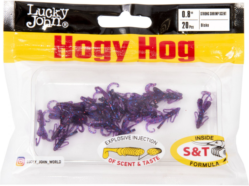 Набор твистеров съедобных искусственных Pro Series HOGY HOG | Lucky John