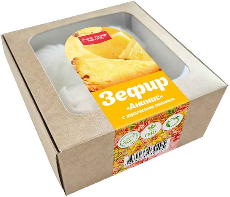 Зефир с кусочками ананаса | Русские традиции