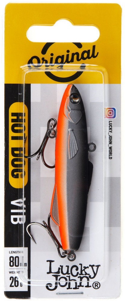 Воблер тонущий вертикальный HOTDOG VIB | Lucky John