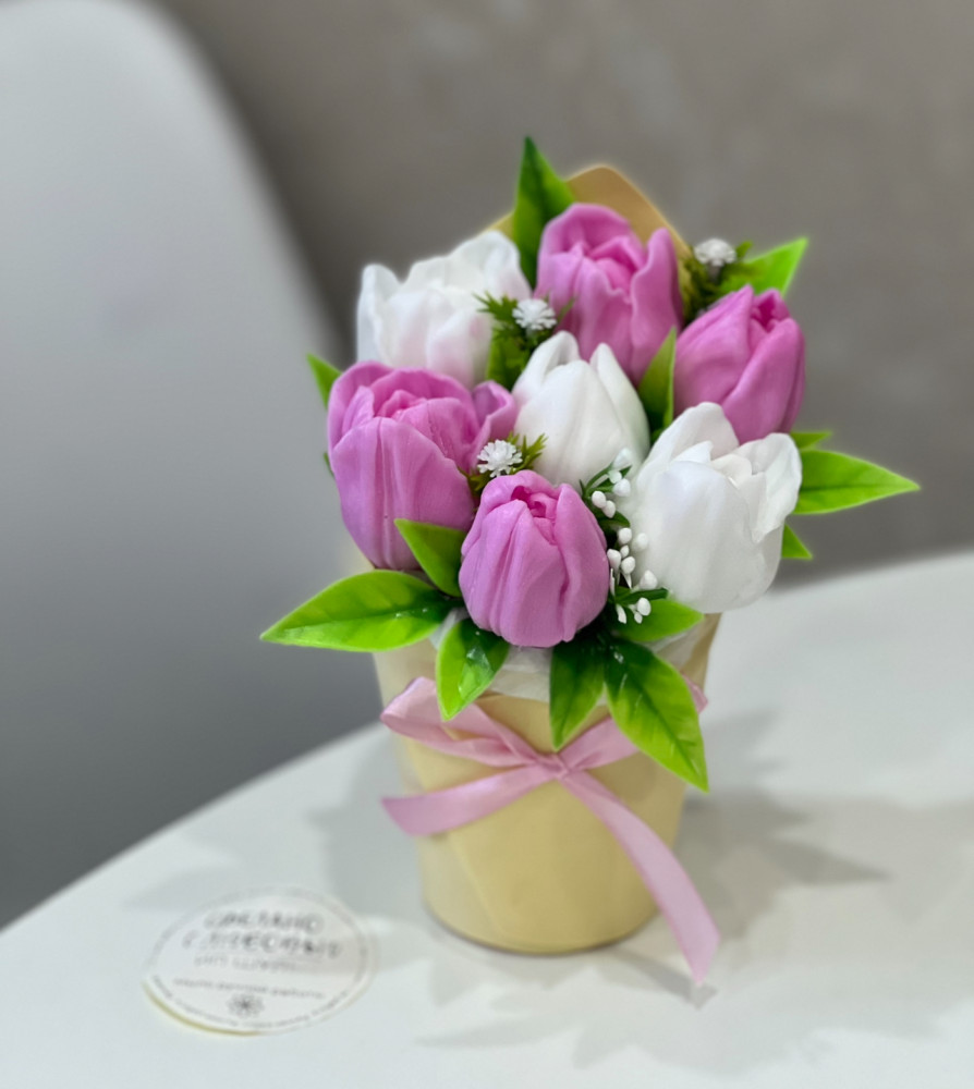 Набор мыла сувенирного «Букет тюльпанов»