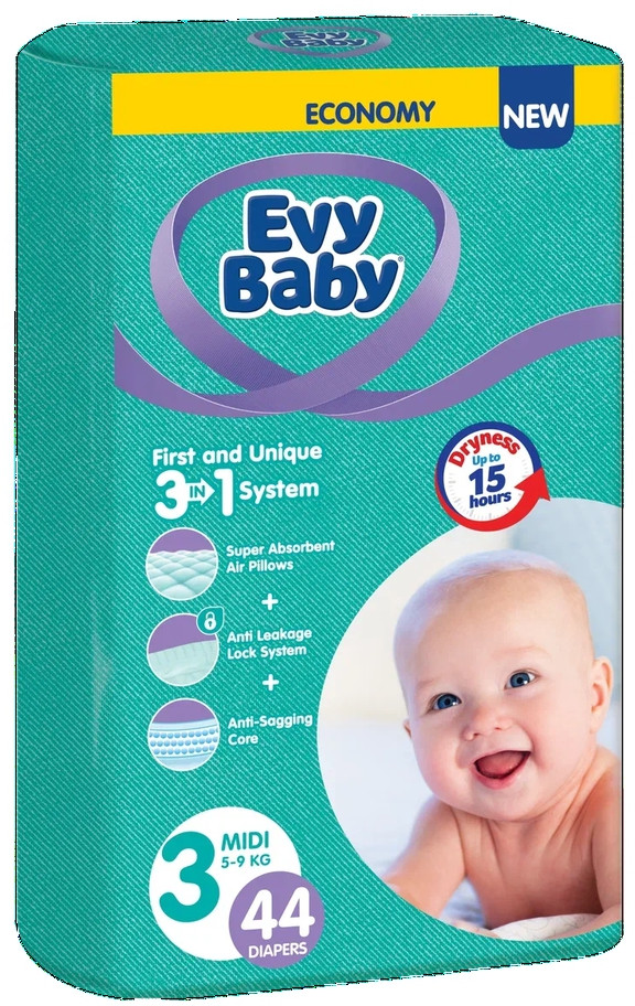 Подгузники «Midi Twin» | Evy Baby