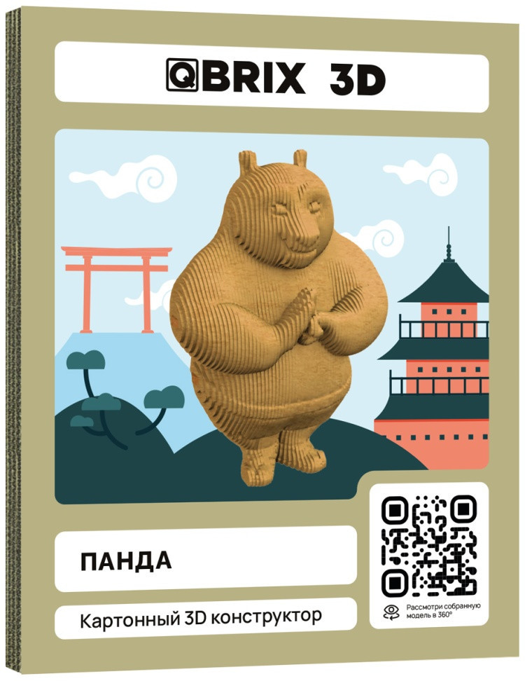 3D пазл «Панда» | QBRIX