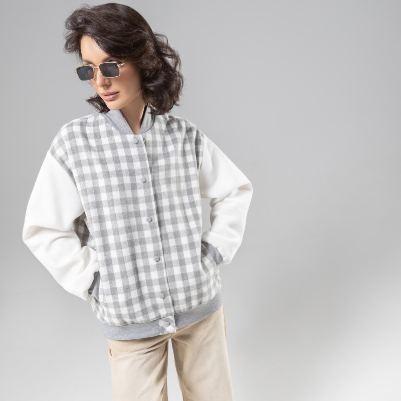 Бомбер женский свободного кроя «Движение вперед» | Charutti