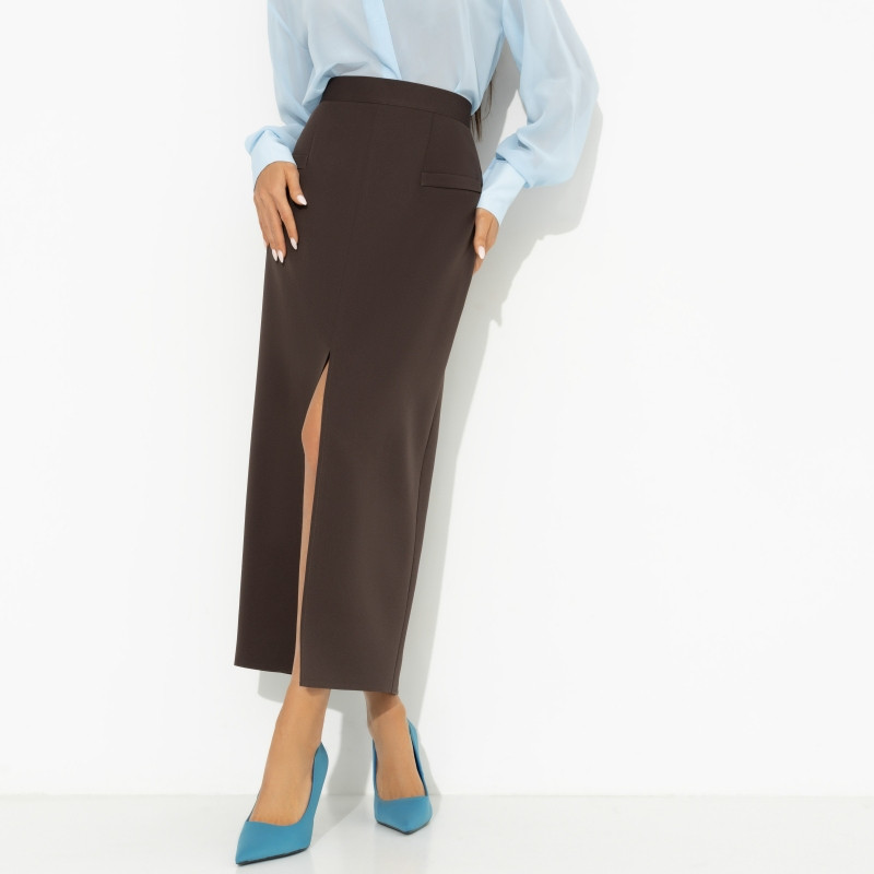 Юбка женская с разрезом Дерзкая элегантность | Charutti