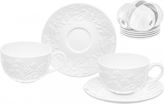 Набор чайных пар «Птички на ветке» | Птички на ветке | Elan Gallery