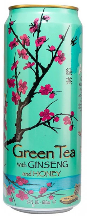 Напиток чайный со вкусом женьшеня и мёда «Green Tea» | Arizona