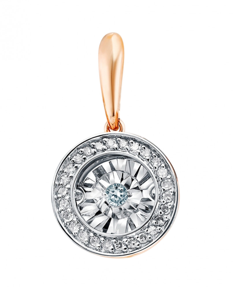 Подвеска из золота с бриллиантами | Lucente Бриллианты Якутии