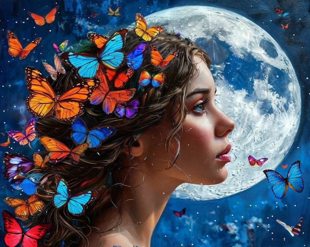 Картина по номерам «Ночной полет» | Арт Фея