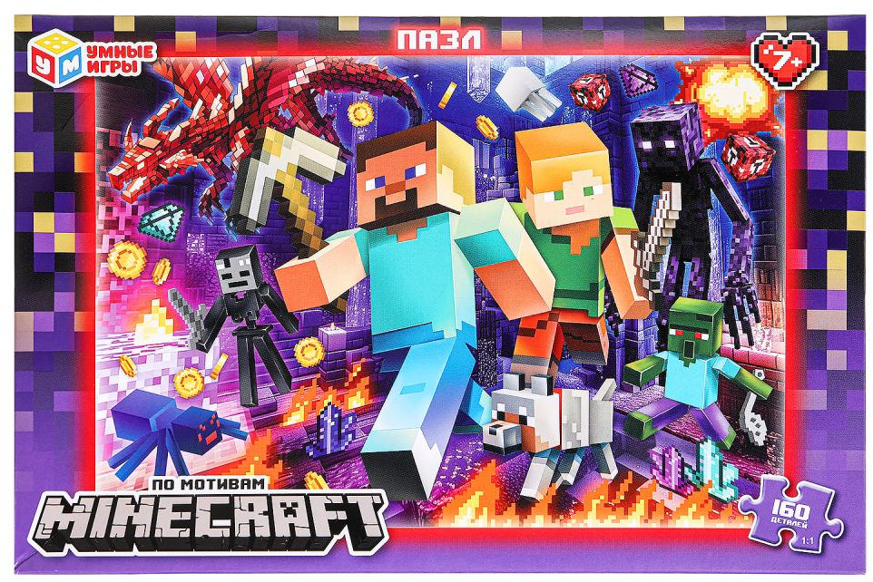 Пазл «По мотивам Minecraft» | Умные игры