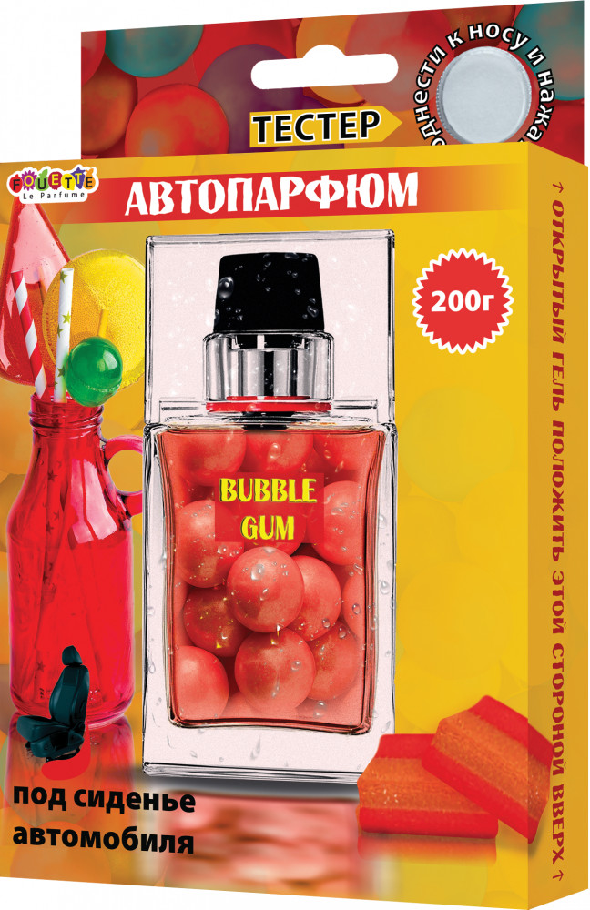 Ароматизатор гелевый под сиденье «Bubble Gum» | Fouette