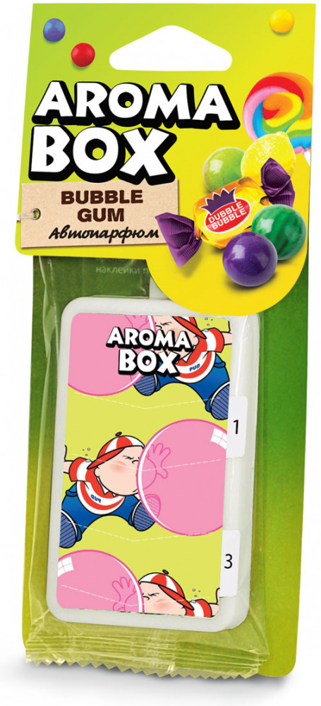 Ароматизатор подвесной «Bubble Gum» | Aroma Box | EIFFELAROMA