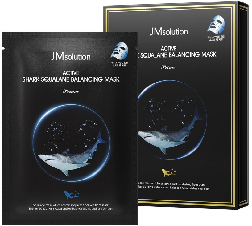 Набор масок для лица с акульим жиром «Active Shark Squalane Balancing Mask Prime» | JMsolution