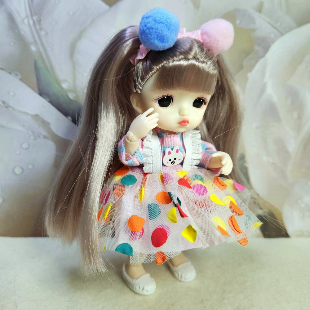 Кукла шарнирная «Каприз в горошек» | Carrero Kids