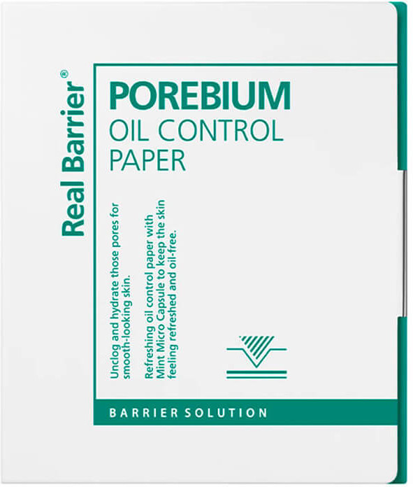 Матирующие салфетки с мятой «Porebium Oil Control Paper» | Real Barrier