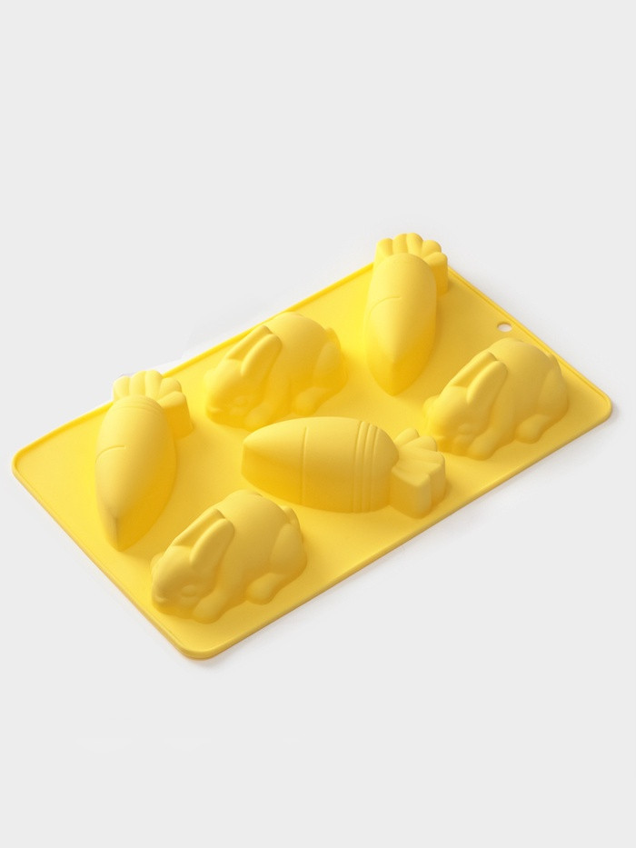 Форма для выпечки «Кролики. Морковка» | Доляна