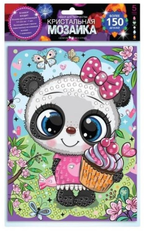 Кристальная мозаика «Панда» | Multi Art