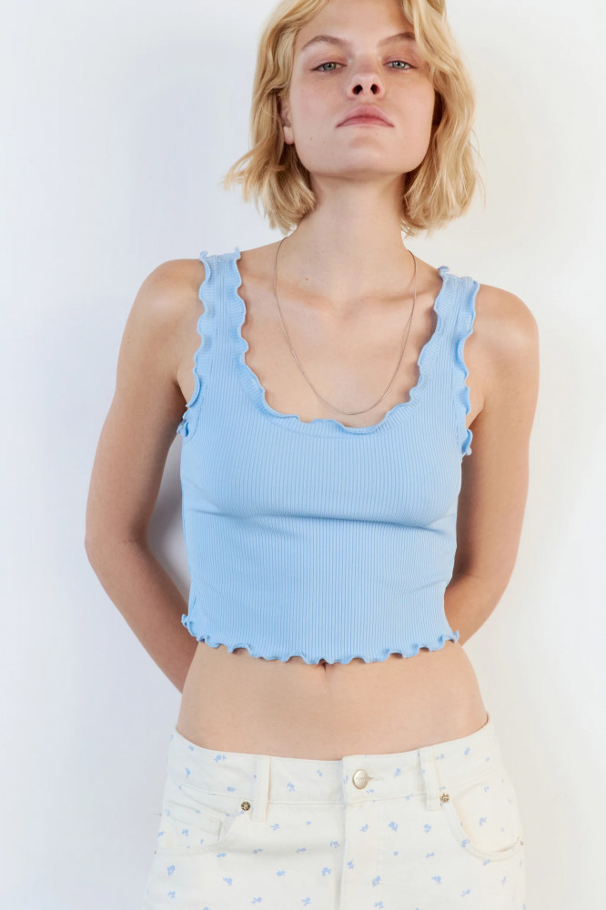 Майка-топ женская с оборками | Befree