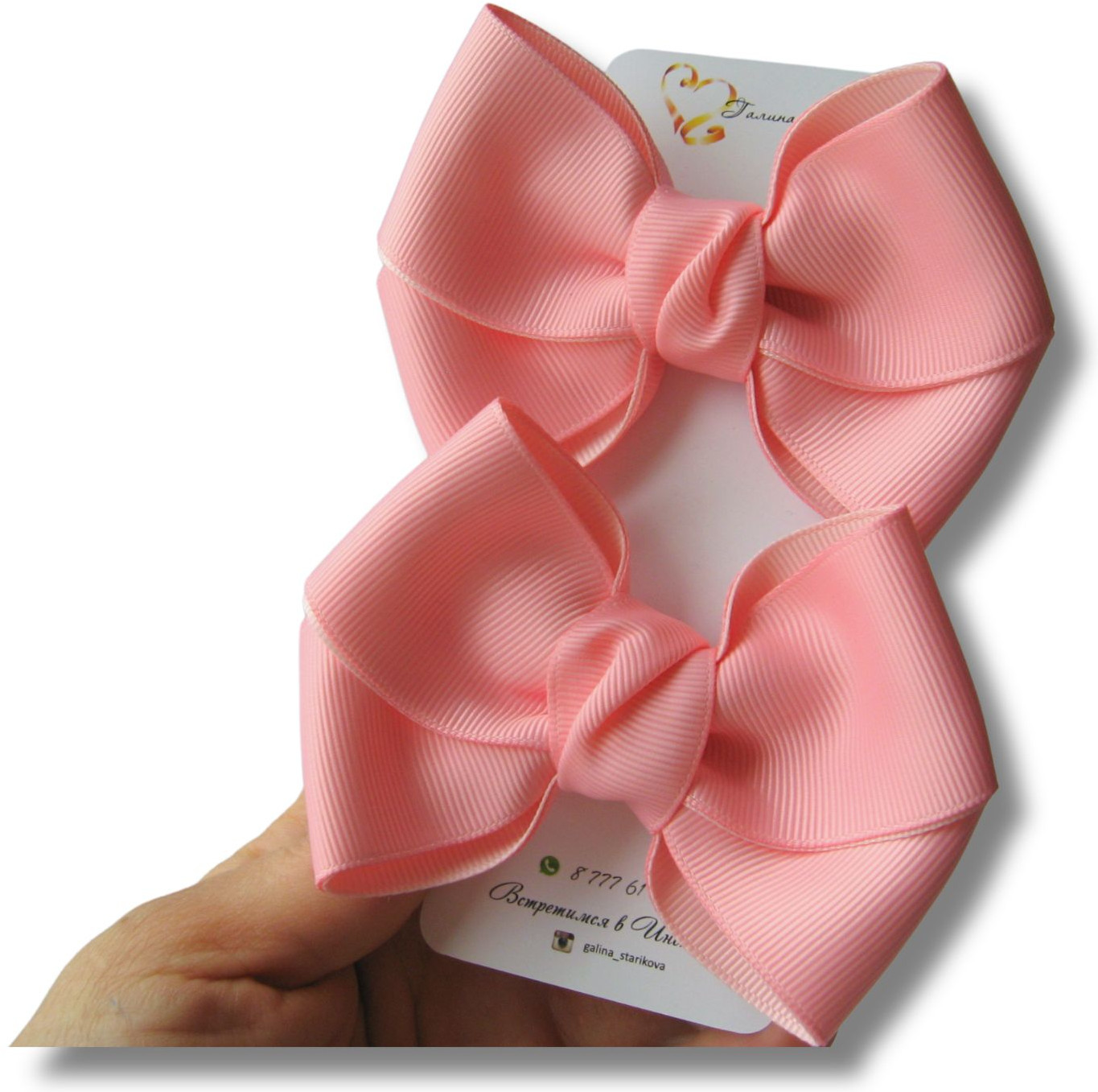 Комплект бантов для волос ручной работы | Галина Старикова