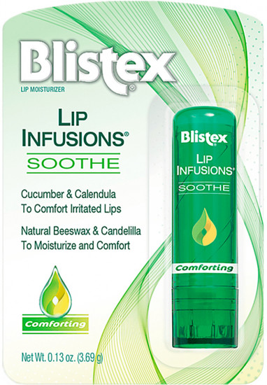 Успокаивающий бальзам для губ с огурцом и календулой «Lip Infusions Soothe»