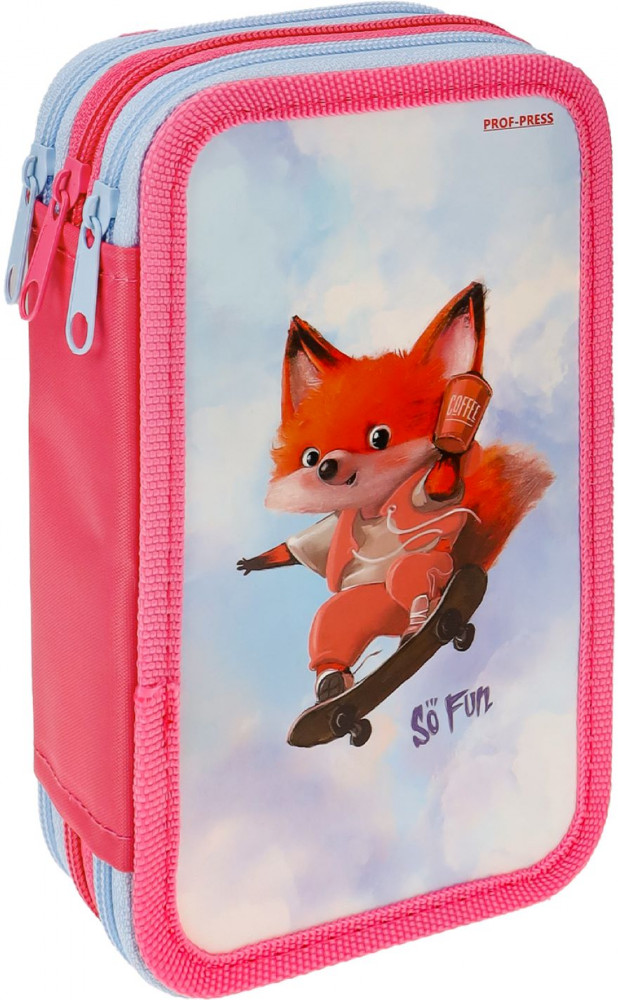 Пенал «Лисёнок на скейте» | Проф-Пресс