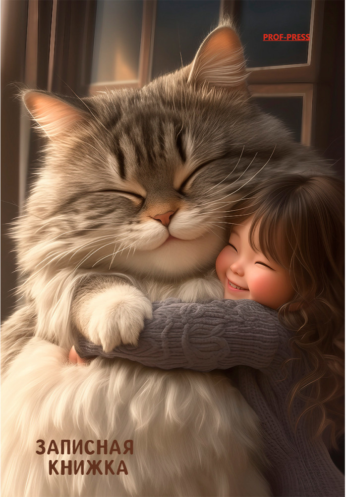 Книжка записная «Дружелюбный большой кот» | Проф-Пресс