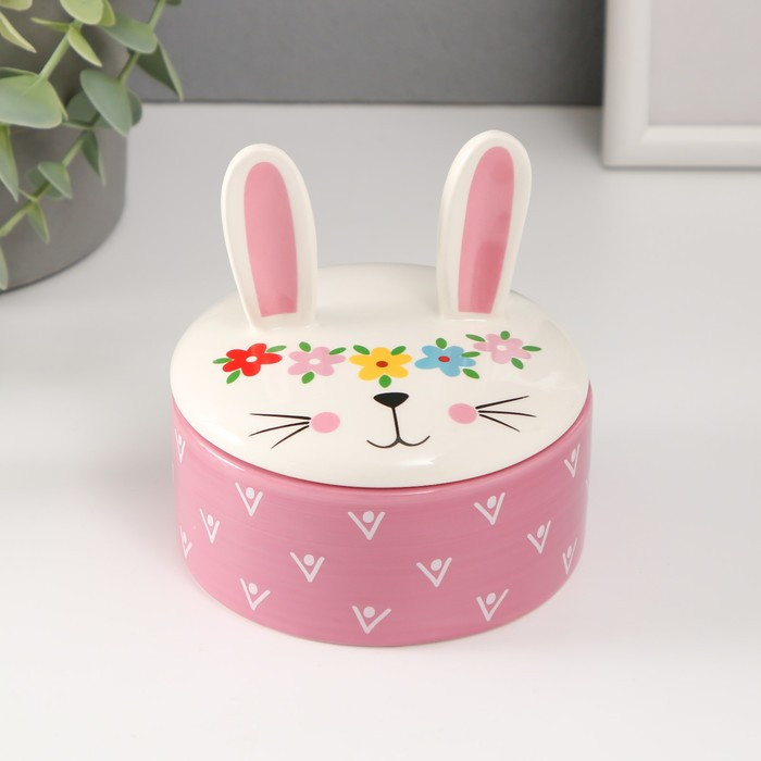 Шкатулка «Зайка с веночком»