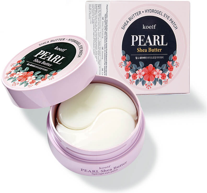 Гидрогелевые патчи для глаз с маслом ши и жемчугом «Koelf Pearl & Shea Butter Eye Patch» | Petitfee