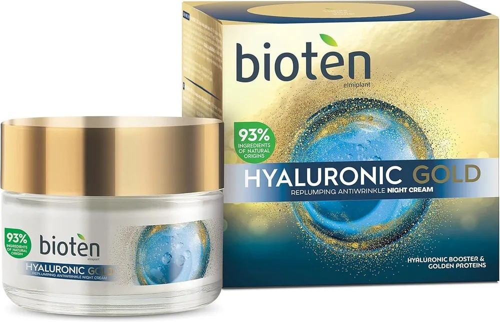 Крем для лица против морщин ночной «Hyaluronic Gold» | Hyaluronic Gold | Bioten Cosmetics