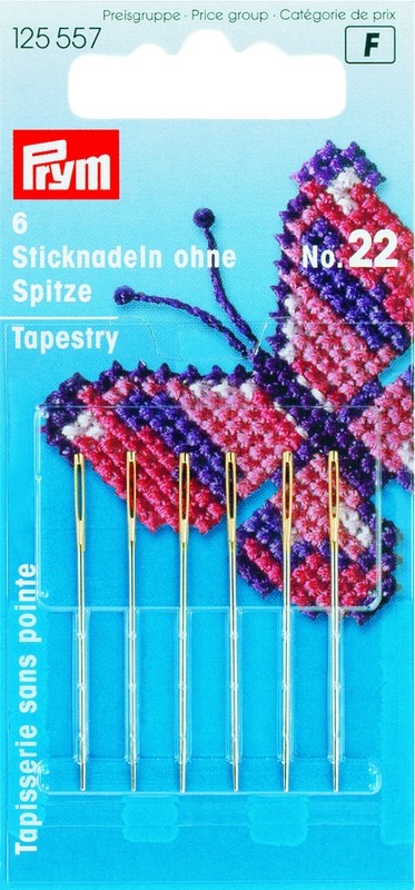 Иглы для вышивания без заостренного конца №22 (6 шт.) | Prym