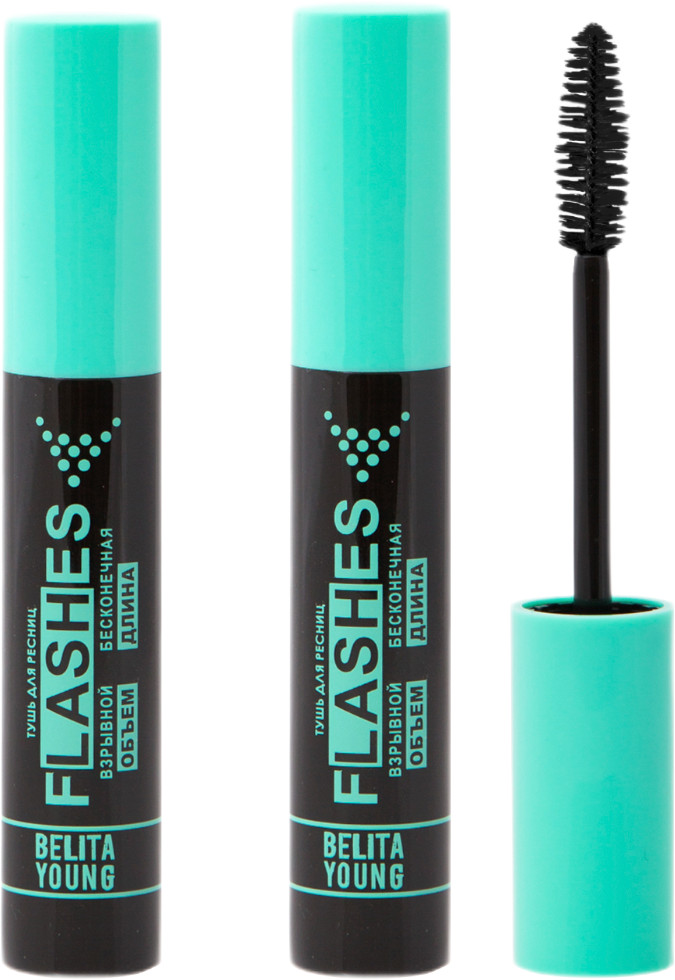 Комплект туши для ресниц «Flashes», оттенок Черный | Bielita