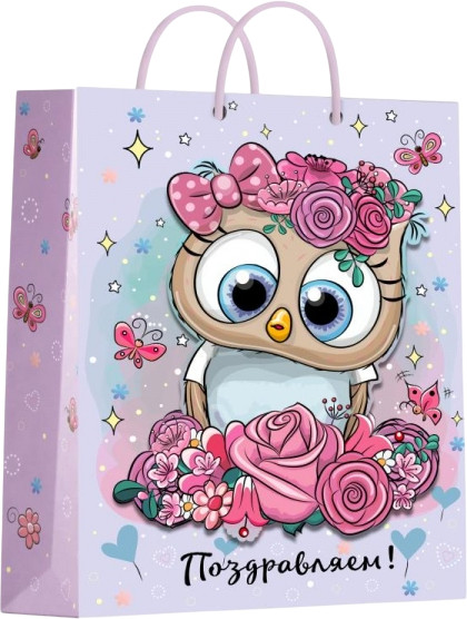 Пакет подарочный «Сова» | Чудо праздник