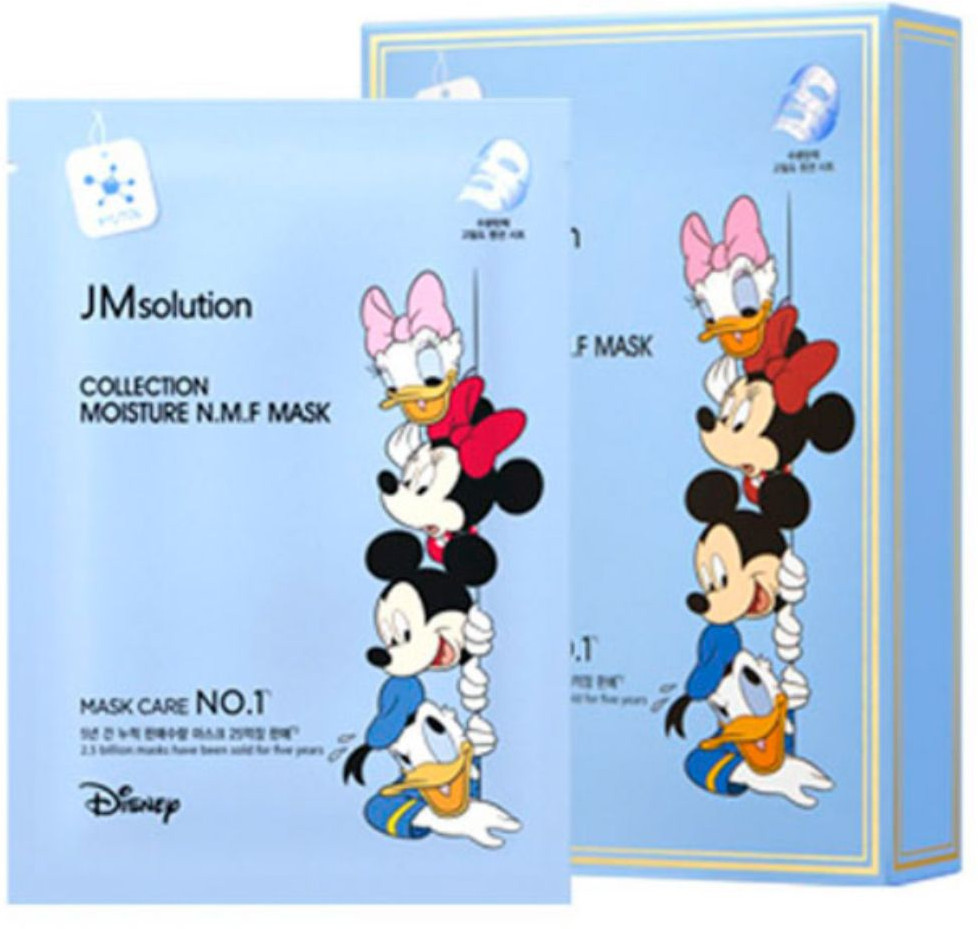 Набор масок для лица с натуральным увлажняющим фактором N.M.F | Disney | JMsolution