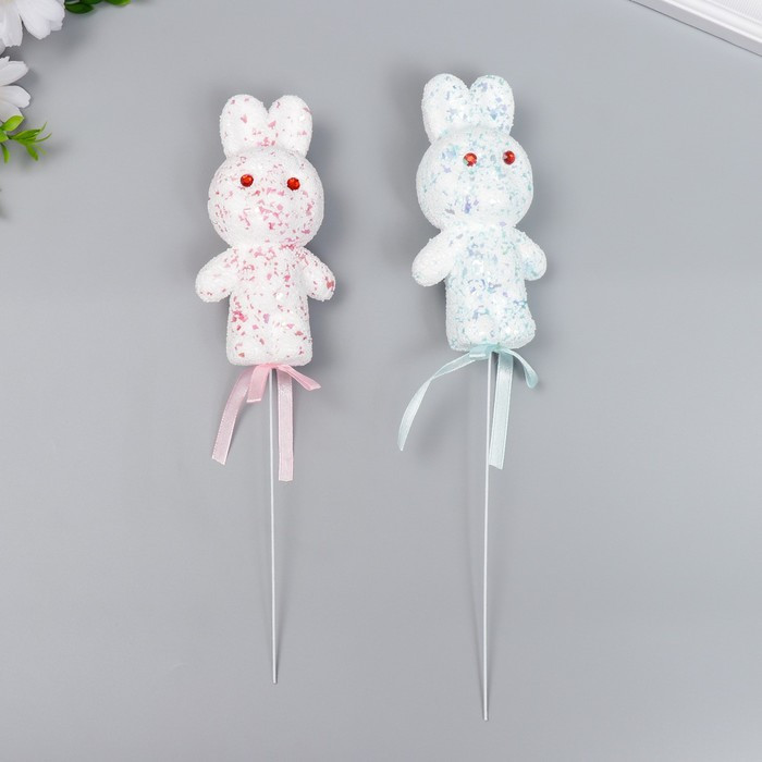 Набор топперов для украшения «Зайчата»