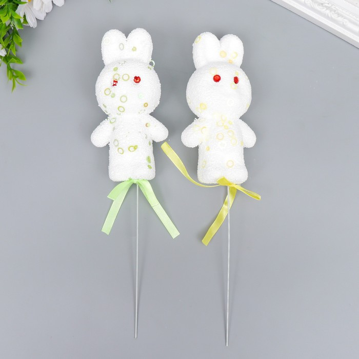 Набор топперов для украшения «Зайчата»