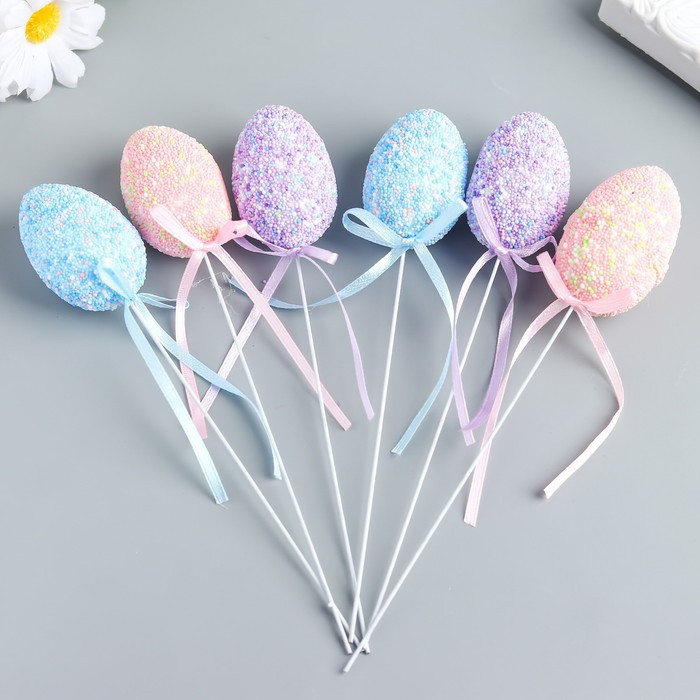 Набор топперов для украшения «Яйцо-бисер»