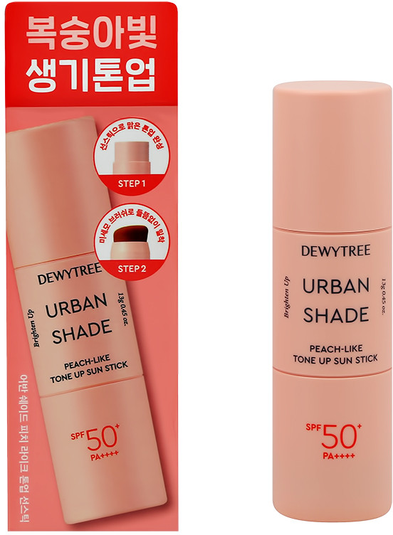 Стик для лица солнцезащитный тонизирующий «Peach-like Tone Up Sun Stick» SPF50+ | Urban Shade | Dewytree