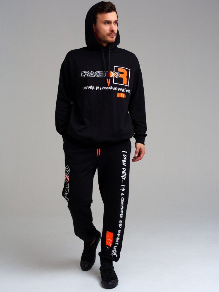 Комплект для мужчин: толстовка, брюки | Parkour | PlayToday