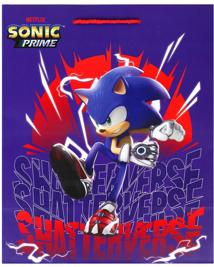 Пакет подарочный «Соник» | Sonic Prime | Чудо праздник