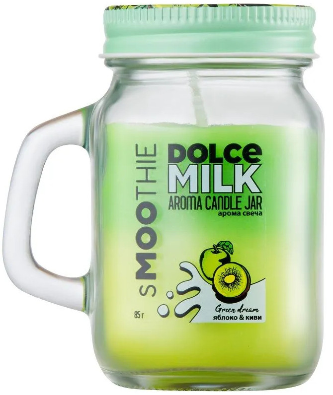 Свеча-смузи ароматическая Smoothie «Яблоко и киви» | Dolce Milk