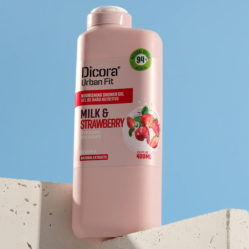 Гель для душа «Milk and strawberry. Молоко и клубника» | Dicora UrbanFit