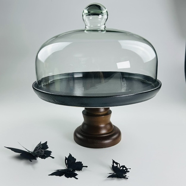 Тортовница на ножке с крышкой «Blackwood» | Blackwood | Lenardi