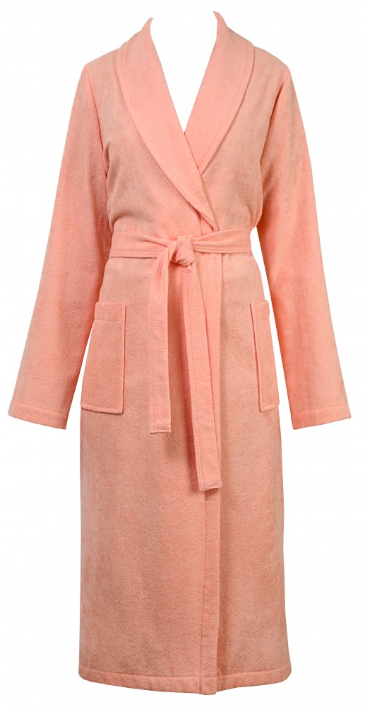 Халат женский махровый гладкокрашеный "Da bagno" (цвет светло-розовый) | Da bagno | ДМ Текстиль
