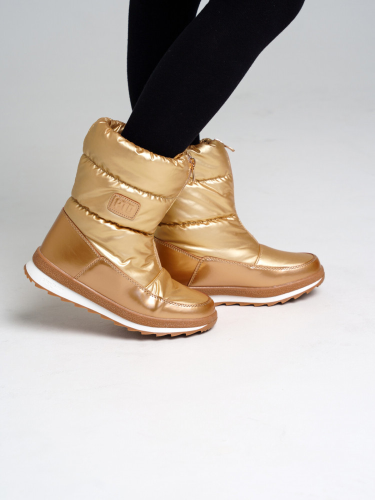 Сапоги для девочек | Gold | PlayToday