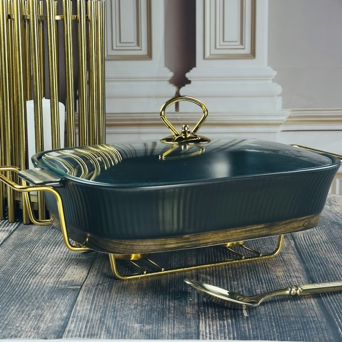 Мармит прямоугольный с крышкой «Wood» | Wood | Lenardi