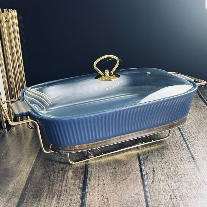 Мармит прямоугольный с крышкой «Wood» | Wood | Lenardi