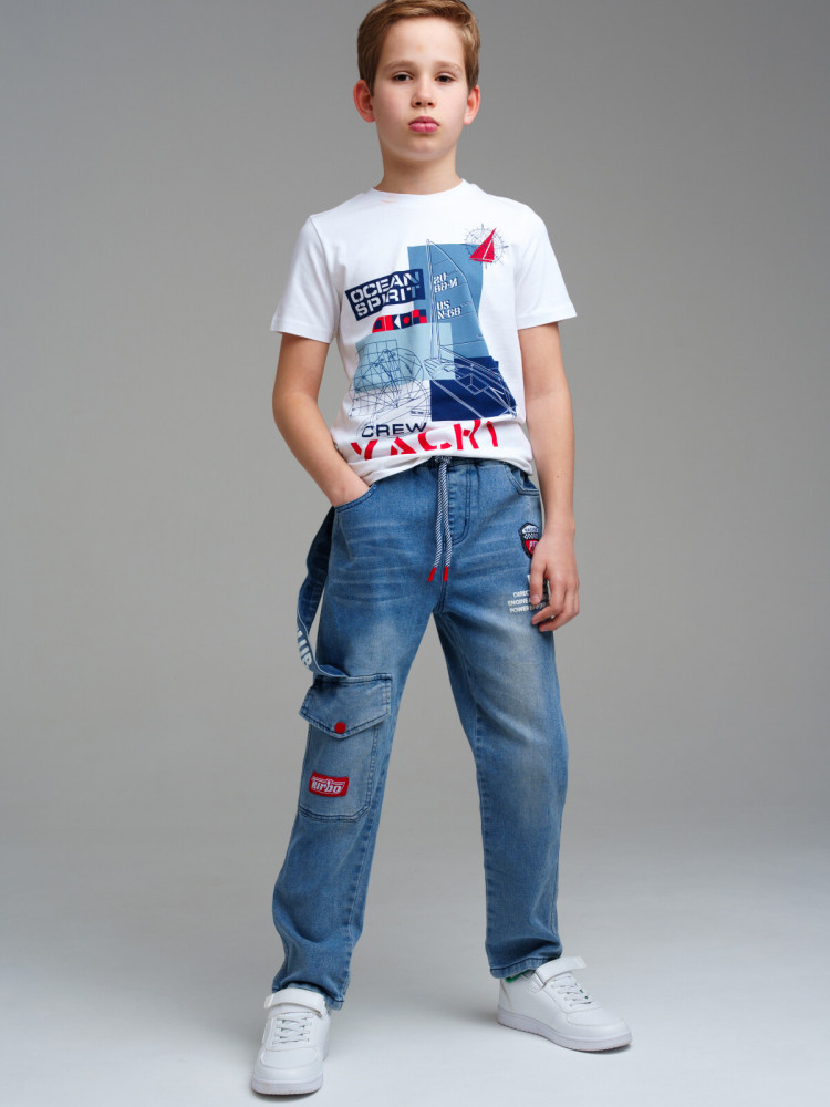 Брюки джинсовые для мальчиков | Repeat | PlayToday