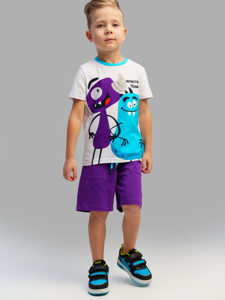 Комплект для мальчиков: футболка, шорты | Monstric | PlayToday